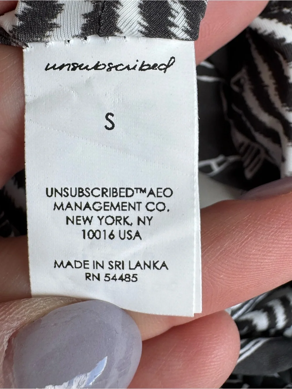 Unsubscribed Women One Shoulder Ruffle Bikini Top Black White Floral Small NEW